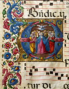 The Dove of the Holy Spirit Appears to the Virgin Mary and the Apostles by Girolamo da Cremona