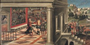 Scenes from Orlando Furioso by Girolamo da Santacroce