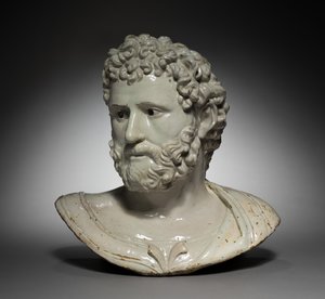 Bust of a Classical Hero or Emperor by Girolamo della Robbia