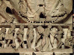 West Portal tympanum depicting the Last Judgement (detail)