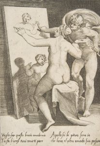 Apollo Standing Beside a Woman Representing an Allegory of Painting, from 
