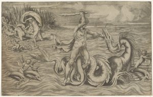 Hercules Wrestling with Achelous