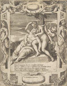Ixion Embracing a Cloud, Thinking it is Juno, Cupid at the Right, 1531-76