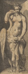 Leda and the Swan by Giulio Bonasone