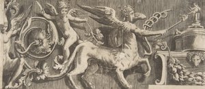 Ornament Frieze with Winged Centaur, 1531-76 by Giulio Bonasone