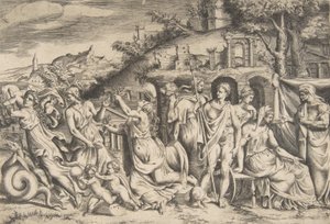 The Story of Jason and Medea (detail) by Giulio Bonasone