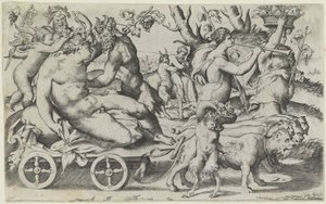 Triumph of Bacchus by Giulio Bonasone