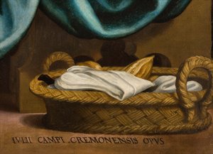 Chapel of the SS Sacrament, Second Span North Side, Last Supper (detail) by Giulio Campi