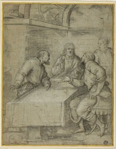 Study for the Supper at Emmaus by Giulio Campi