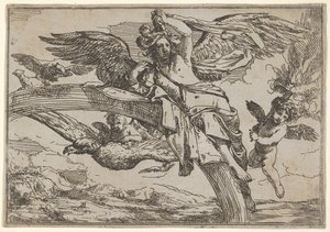 Air, Represented by Iris Reclining on Her Rainbow, Accompanied by a Winged Putto