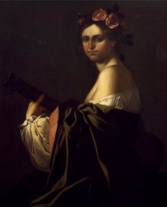 Songstress playing guitar