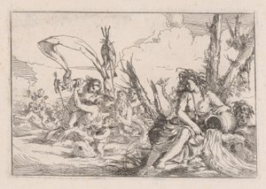 Water, Represented by a Naiad Seated at the Base of a Tree by Giulio Carpioni