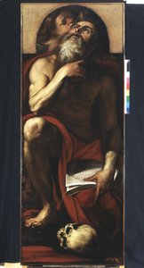 St. Jerome with an Angel by Giulio Cesare Procaccini
