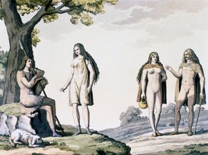 Costumes of ancient Germans by Giulio Ferrario