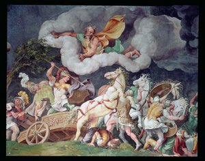 Achilles Dragging the Body of Hector Round on His Chariot, (detail)