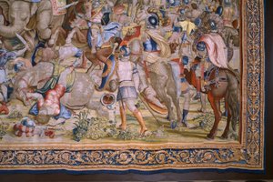 The Acts of Scipio: The battle at Zama. 1523-1532 (detail) by Giulio Romano