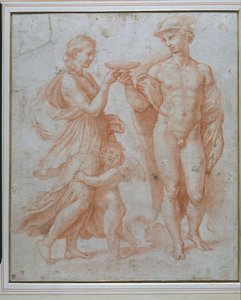 Mercury offers the Cup of Immortality to Psyche by Giulio Romano