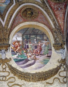 One of frescoes from Chamber of Winds or of Zodiac by Giulio Romano