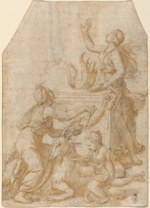 The Sacrifice of a Goat to Jupiter by Giulio Romano