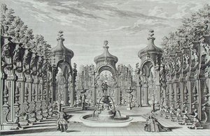 Design for entertainment in a garden, from 