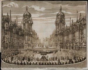 Opera Costanza e Fortezza in the Prague Castle on August 28 by Giuseppe Bibiena