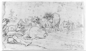 Apollo Tending His Herd by Giuseppe Agellio
