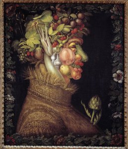The Summer. Allegory about the Seasons. Painting by Giuseppe Arcimboldo (1527-1593). Musee du Louvre by Giuseppe Arcimboldo