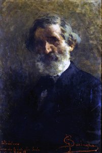 Portrait of Giuseppe Verdi (1813-1901), Italian composer by Barbaglia. Conservatorio G. Verdi. Milan by Giuseppe Barbaglia