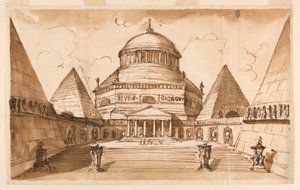 Atrium of a Church to be Dedicated to St. George by Giuseppe Barberi
