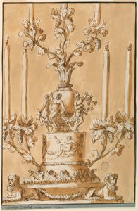 Candlestick Representing Autumn by Giuseppe Barberi