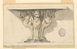 Design for a Console Table by Giuseppe Barberi