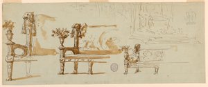 Designs for a Bench by Giuseppe Barberi