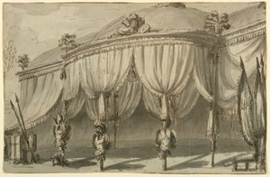 Stage Design, A Pavilion with Trophies of War by Giuseppe Barberi