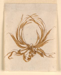 Circular Frame of Branches Fastened with Ribbon by Giuseppe Bernardino Bison