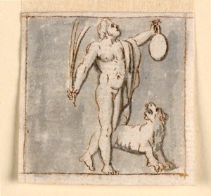 Dionysus with Panther by Giuseppe Bernardino Bison