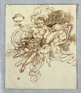Sketch for a Wall Painting by Giuseppe Bernardino Bison