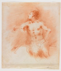 Study of a Young Male Nude Seated