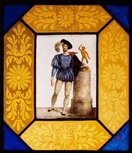 The sculptor Mauro Gandolfi dressed as Giambologna by Giuseppe Bertini