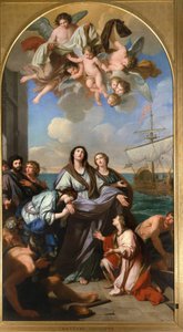St. Paula of Rome departs for the Holy Land