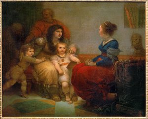 Cornelia, Mother of the Gracchi with Her Sons Tiberius and Gaius, and Her Daughter Sempronia by Giuseppe Cades