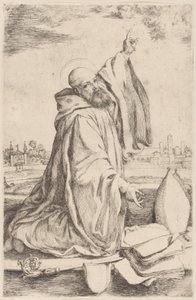 A Sainted Bishop of the Benedictine Order by Giuseppe Caletti