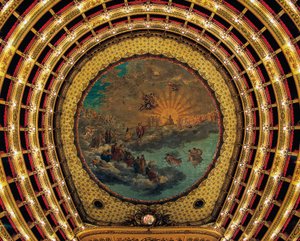 Ceiling painted by Giuseppe Cammarano, Teatro San Carlo, Naples by Giuseppe Cammarano