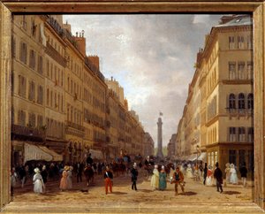 View of the Rue de la Paix in Paris by Giuseppe Canella