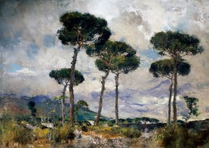Pine Trees by Giuseppe Casciaro