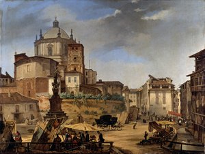 The church of St Lawrence in Milan