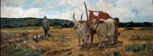 Landscape in Maremma by Giuseppe Fattori
