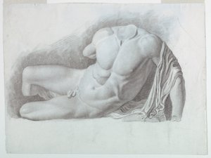 Academic Study of a Cast of a Classical Nude by Giuseppe Longhi