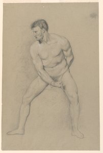 Academic Study of a Male Nude