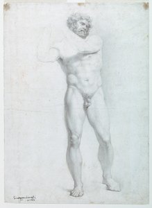 Academic Study of a Male Nude