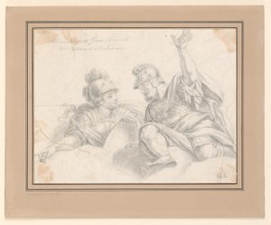Two Roman Soldiers in Conversation